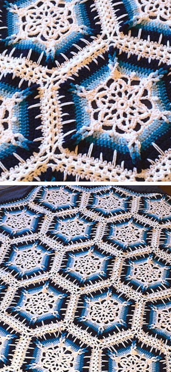 Winter Blizzard Afghan Free Crochet Pattern