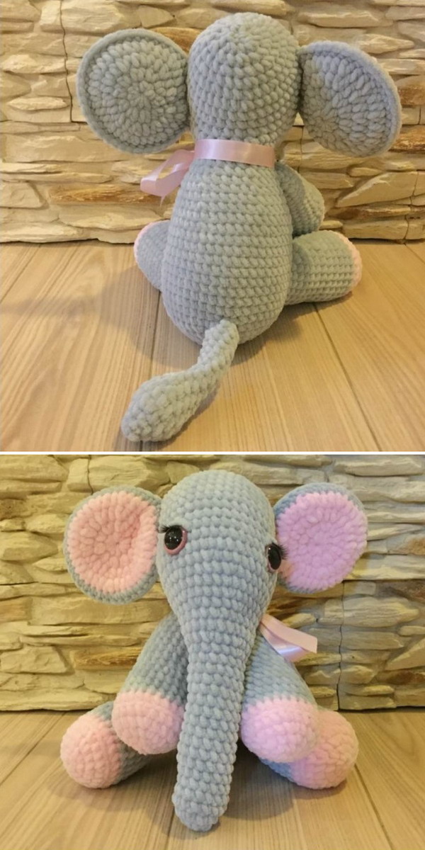 Beautiful Lady Elephant Free Crochet Pattern