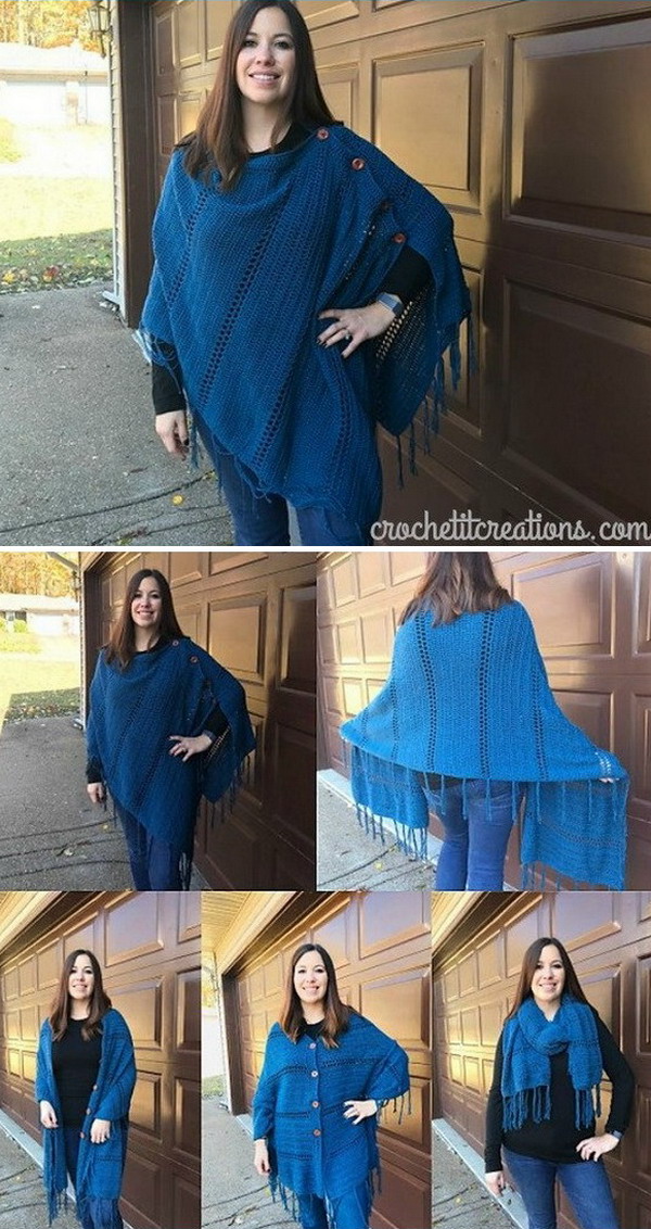 Versatile Blanket Wrap Free Crochet Pattern