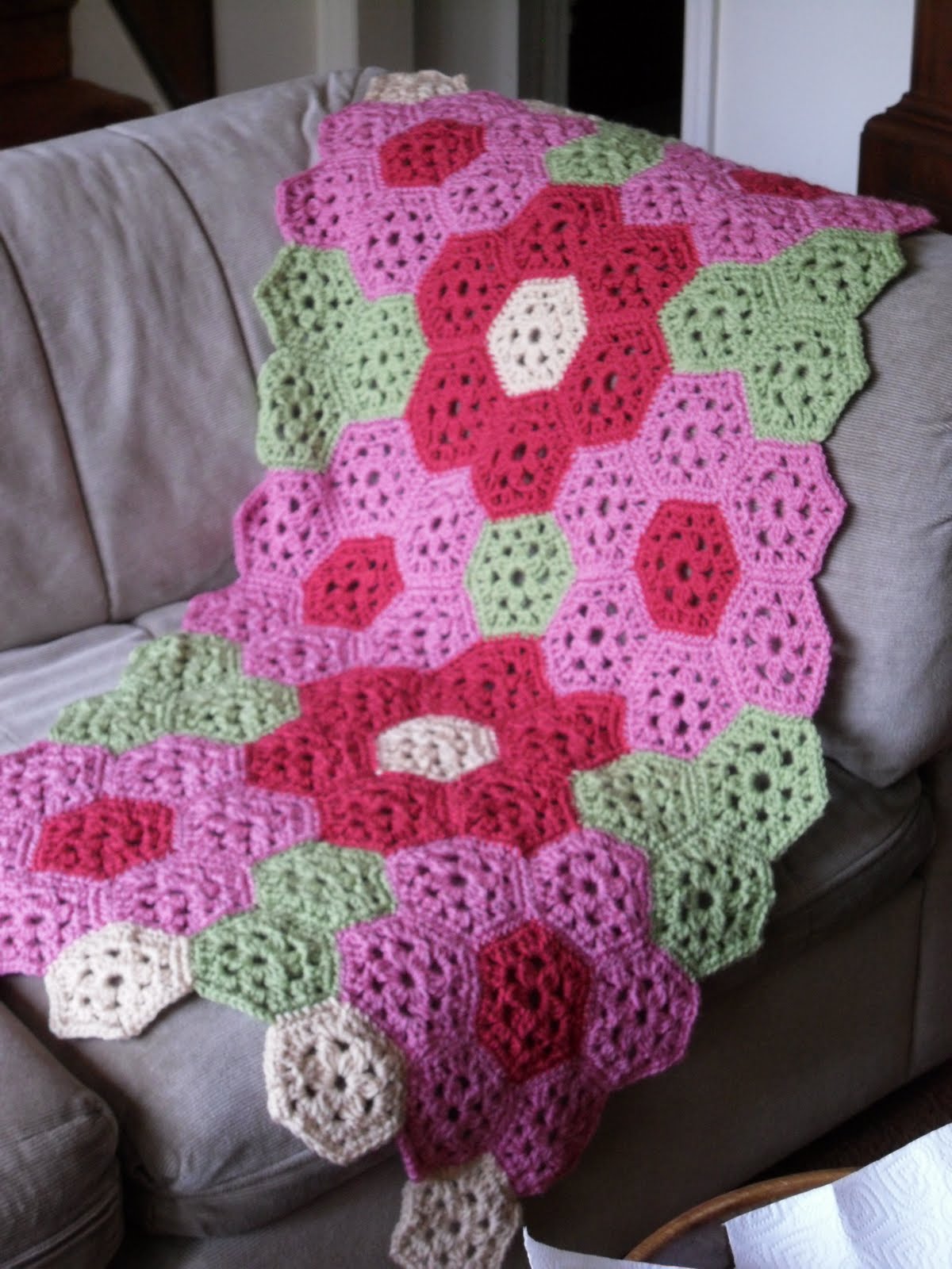 Flower patch baby blanket