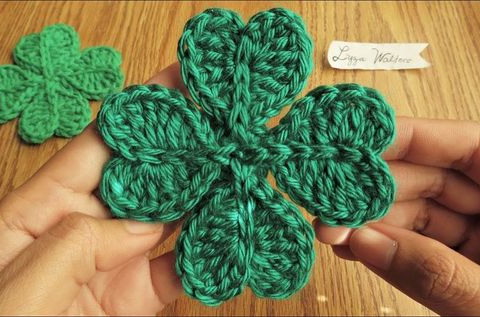 Crochet  leaf clover