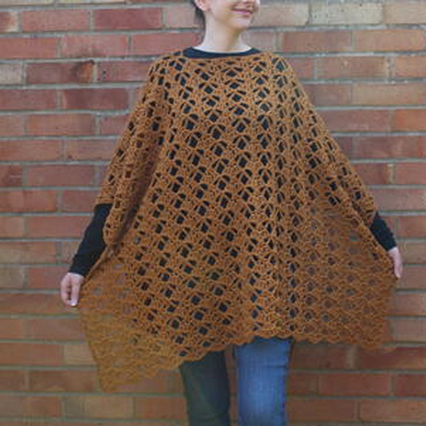 Bella Poncho Free Crochet Pattern