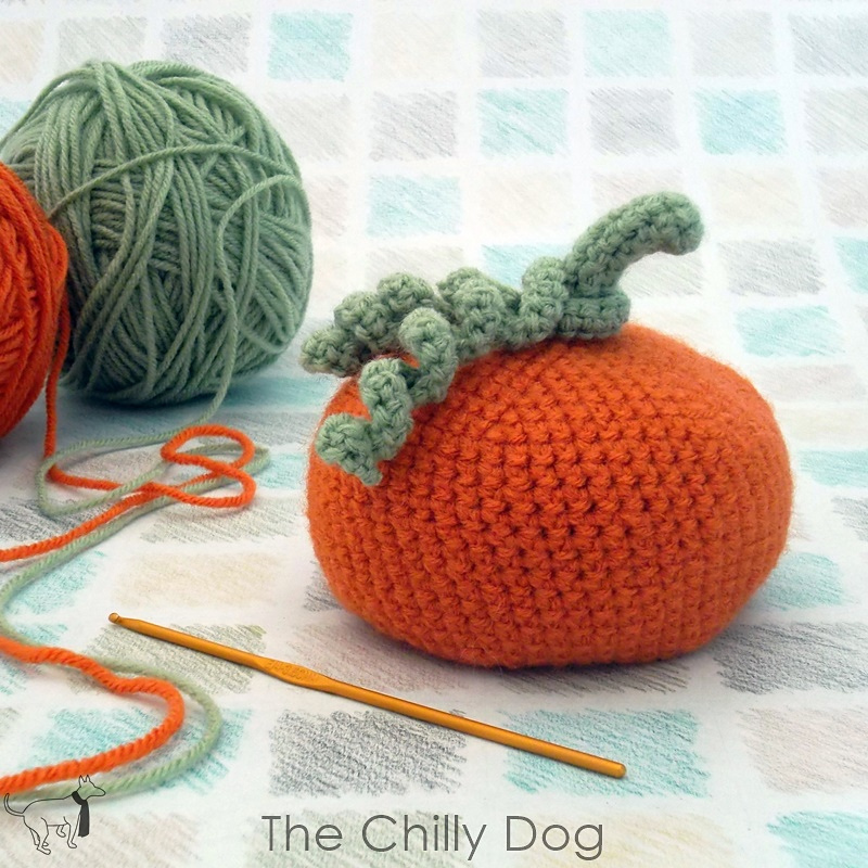 Crochet Pumpkin Bean Bag
