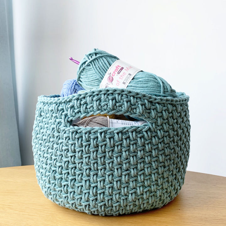 Free Crochet Spike Basket Pattern
