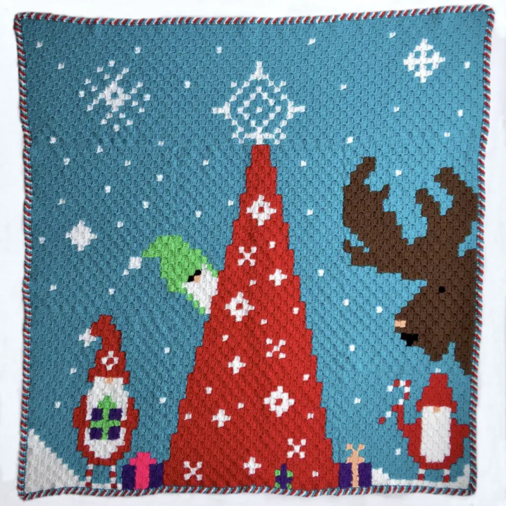 Gnome for Christmas Blanket