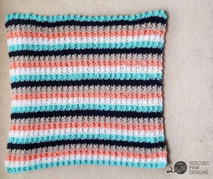 Ever So Striped Super Easy Crochet Baby Blanket