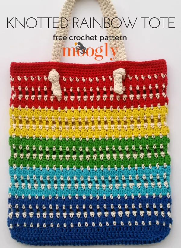Knotted Rainbow Tote Bag