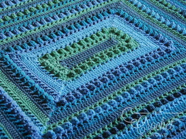 Popcorn Stitch Intermediate Crochet Lapghan Pattern