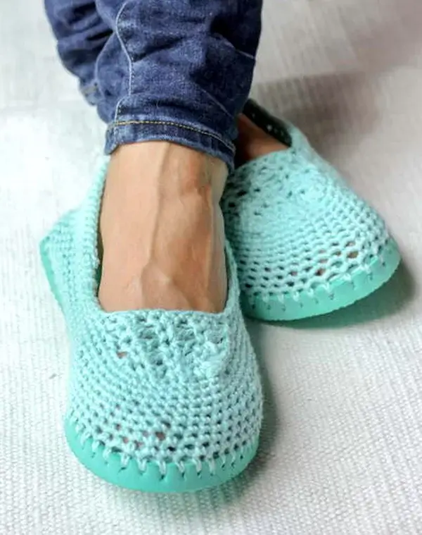 Flip Flop Crochet Slippers
