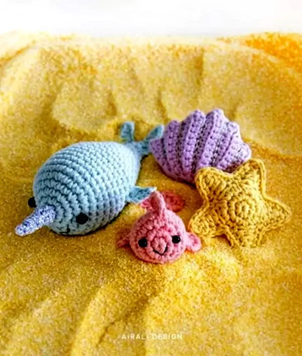 Sea Friends Amigurumi Keychain Crochet Pattern
