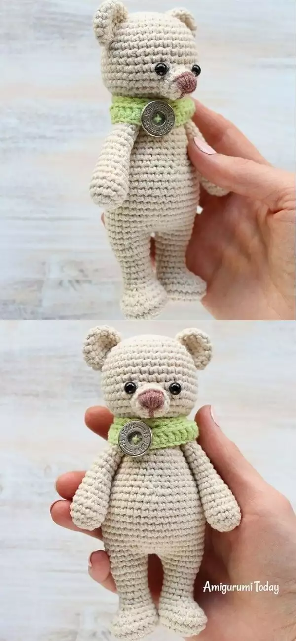 Cuddle me bear amigurumi Free Crochet Pattern