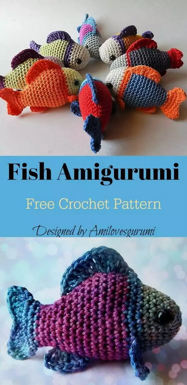 Little Fish Amigurumi Free Crochet Pattern