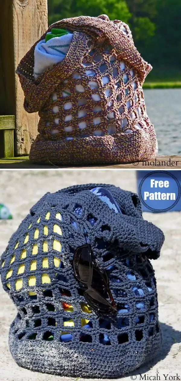 Summer Beach Tote Bag Free Crochet Pattern