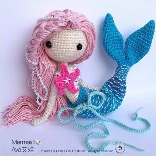 Amigurumi Mermaid Doll Crochet Pattern