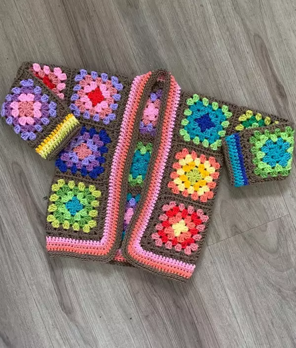 The Little Tidda Crochet Cardi Pattern Granny Squares
