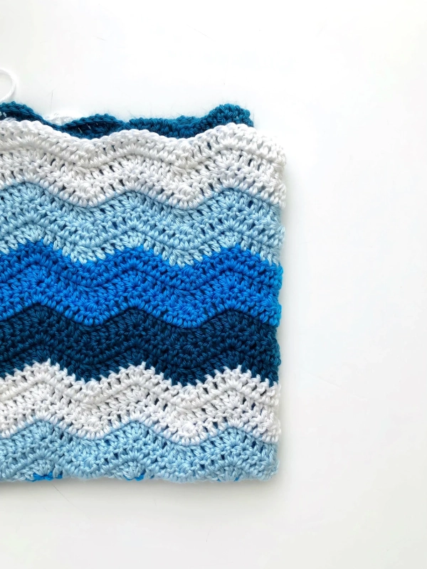 Chevron Baby Baby Boy Crochet Blanket