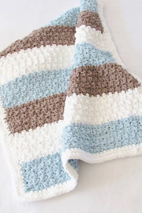 Free Crochet Baby Boy Blanket