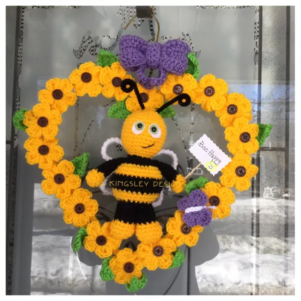 Bee Happy Wreath
