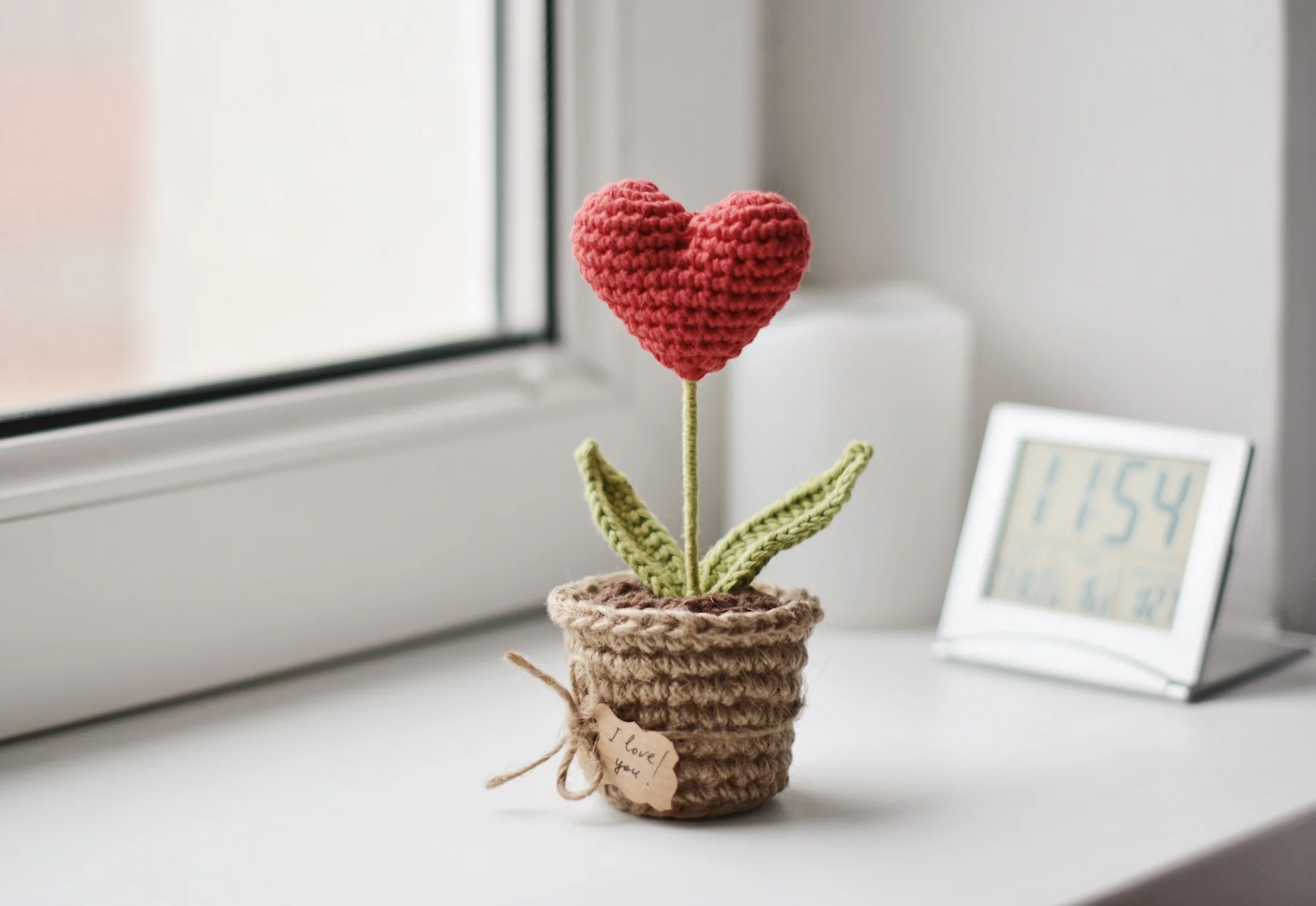 Red Heart Plant in a Pot