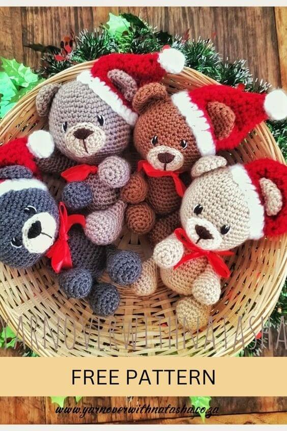 Christmas Bear Amigurumi