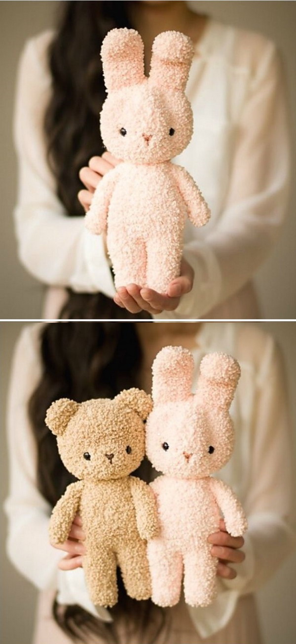 Boucle Bear and Bunny Free Crochet Pattern