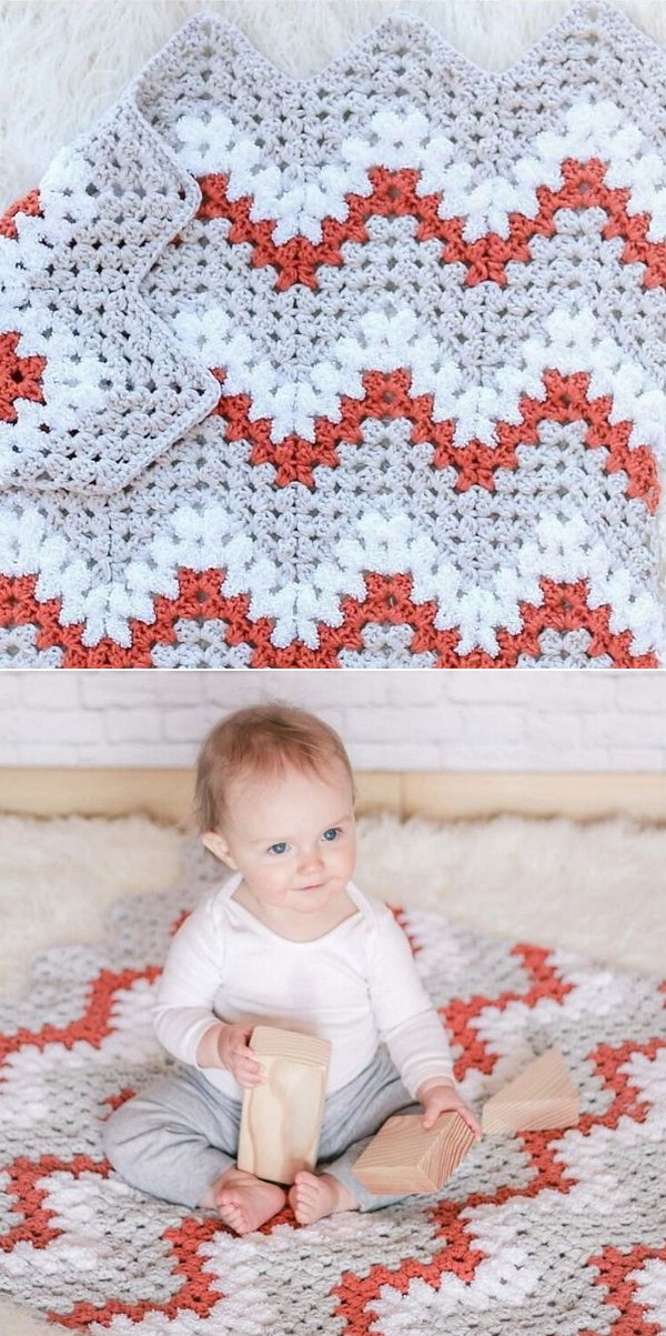 Done in a Weekend Baby Blanket Free Crochet Pattern