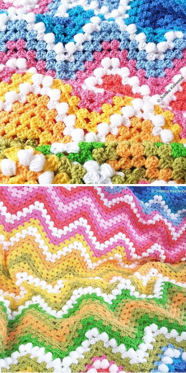 Blanket Spring Landscape Free Crochet Pattern