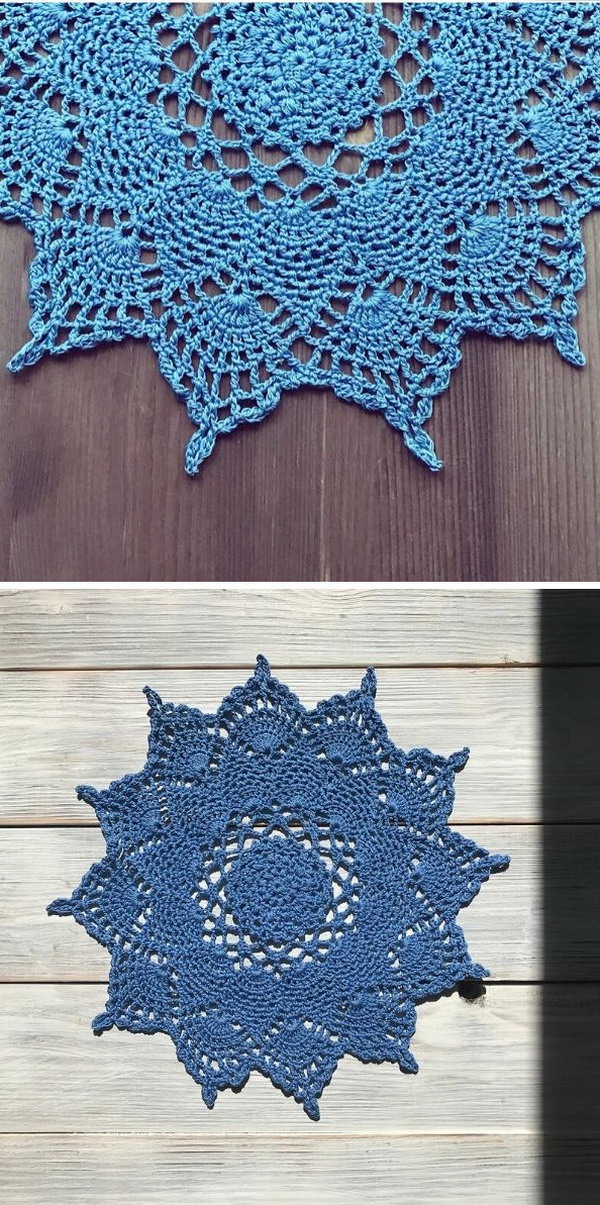 Moonpetals Doily Free Crochet Pattern