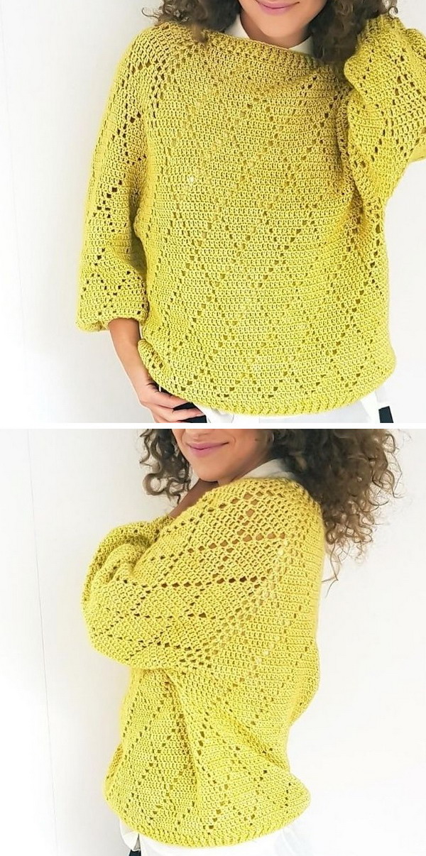 By katerina crochet precious sweater » Weave Crochet