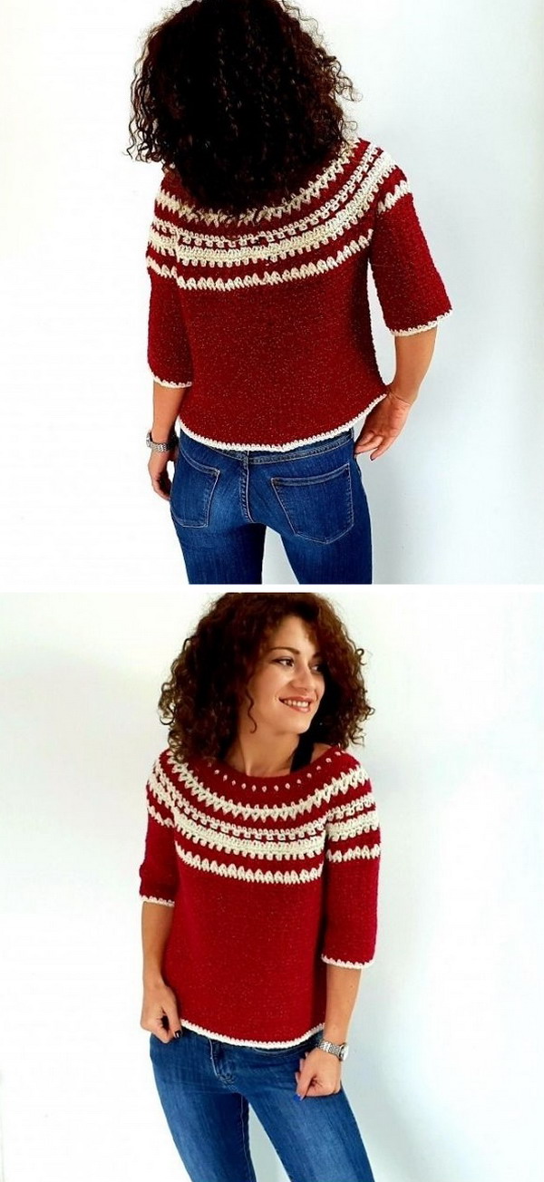 Holiday Sweater Free Crochet Pattern