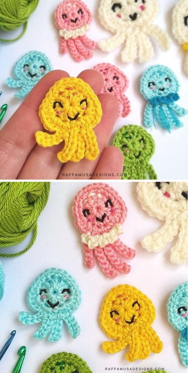 Jellyfish and Octopus  Free Crochet Pattern