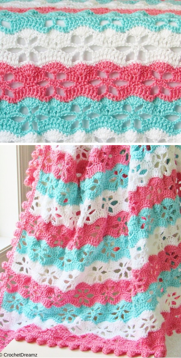 Twinkling Stars Blanket Free Crochet Pattern