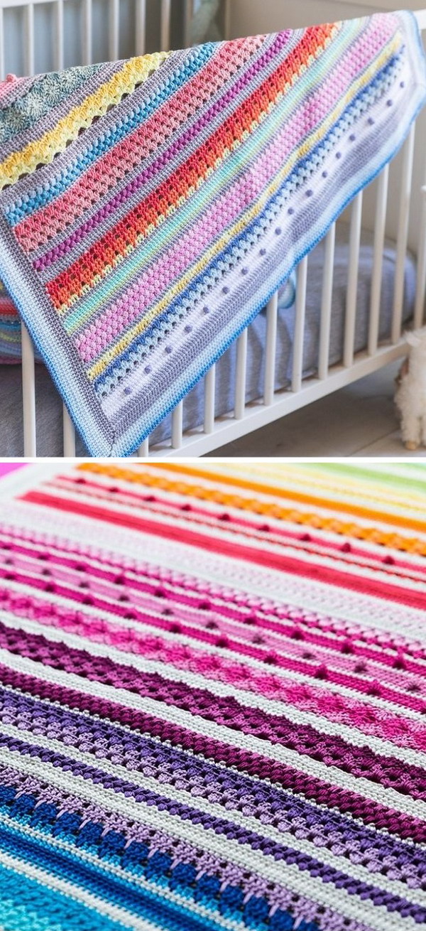 Baby Rainbow Sampler Blanket