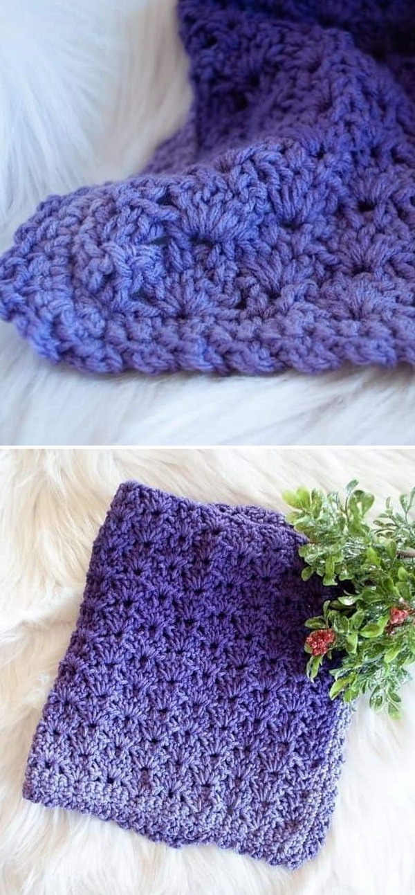 Purple Ombre Security Blanket