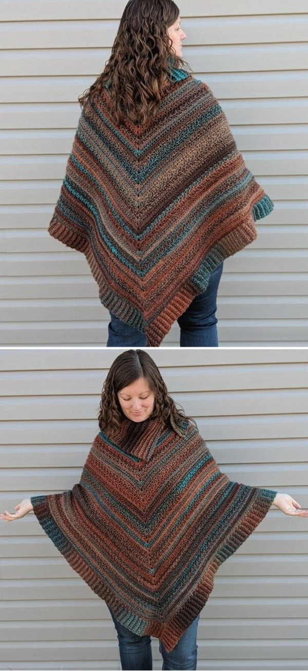 Sarah’s Perfect Poncho Free Crochet Pattern