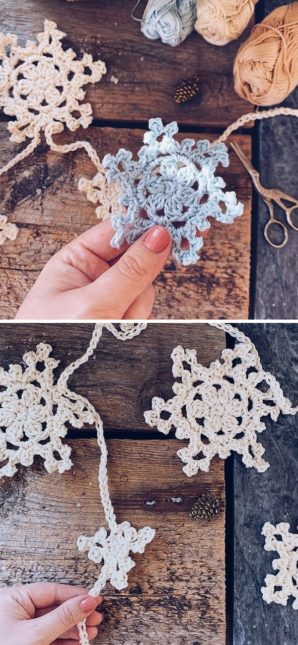 Winter In Bloom Bunting Free Crochet Pattern