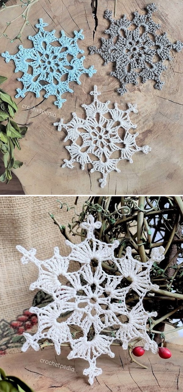 Winterland Snowflake Free Crochet Pattern