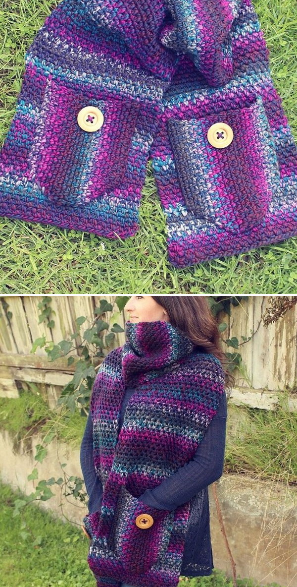 Amethyst Scarf Free Crochet Pattern