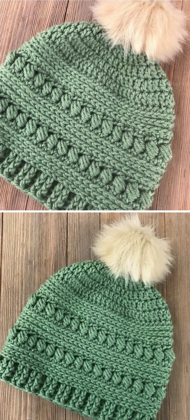 Bead Stitch Hat Free Pattern