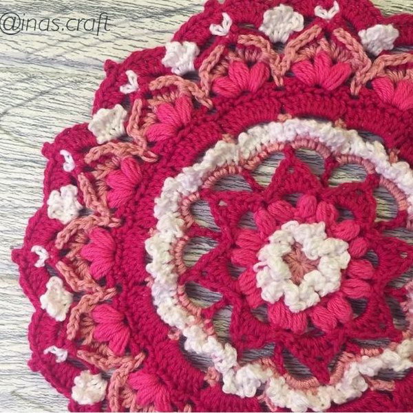 Ruffle Mandala Free Crochet Pattern