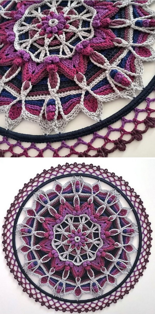 Nocturnal Mysteries Mandala Free Crochet Pattern