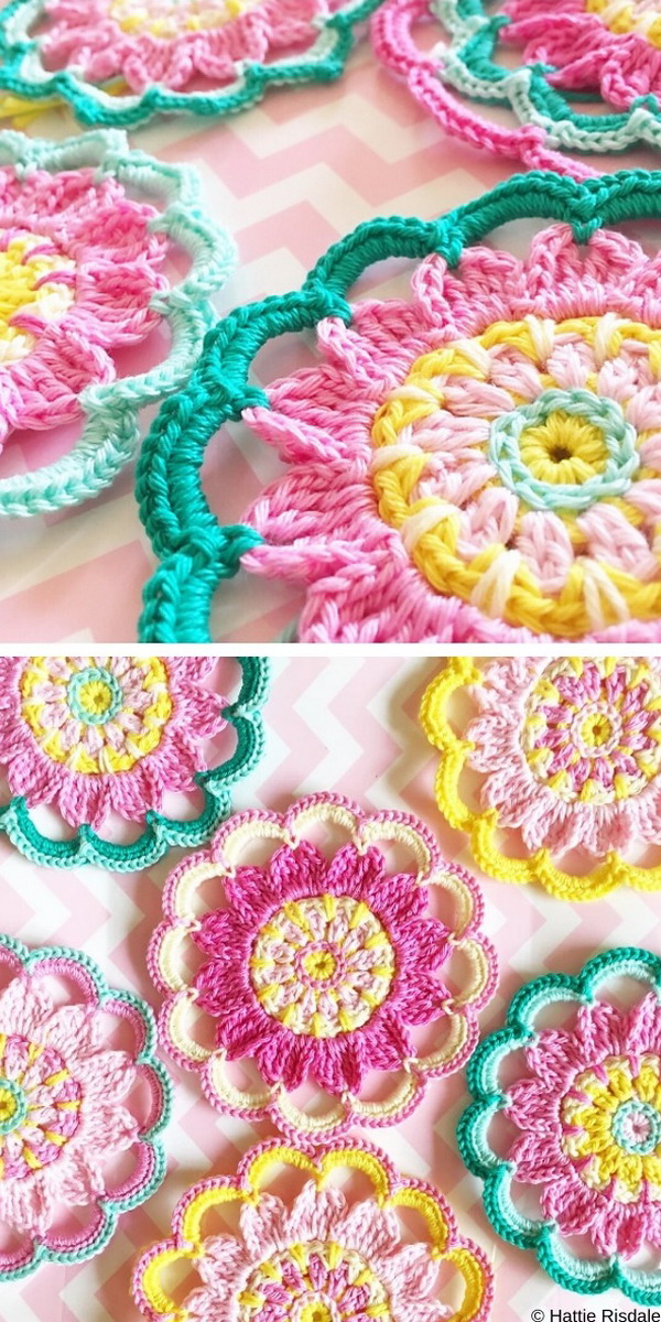 Happy Flower Free Crochet Pattern