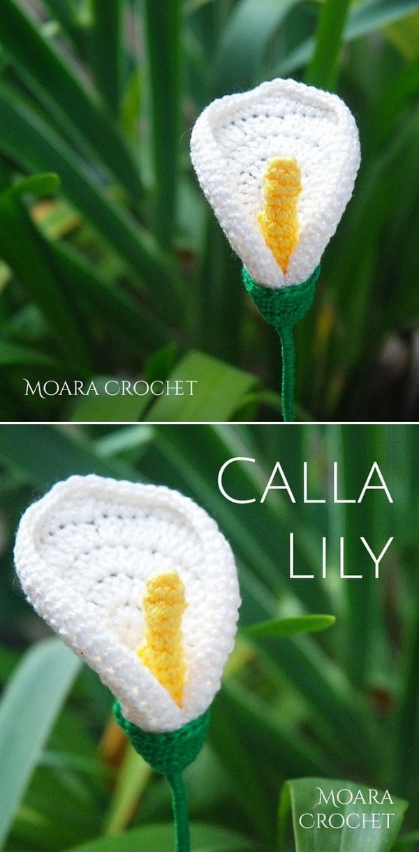 Calla Lily Free Crochet Pattern