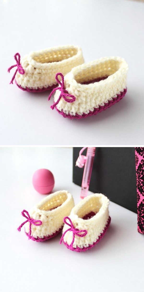 Sweetheart Baby Booties Free Crochet Pattern