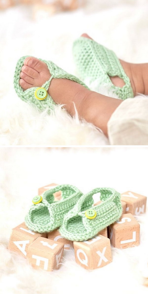 Unisex Sandals for Baby Free Crochet Pattern