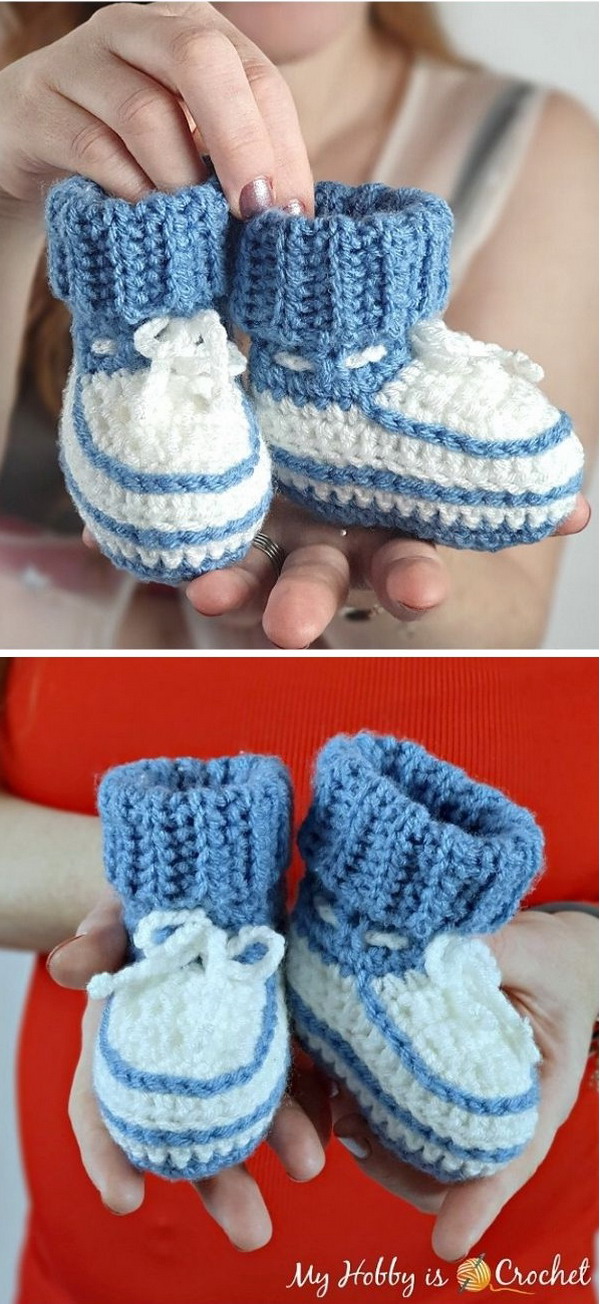 Little Stefan Baby Booties Free Crochet Pattern