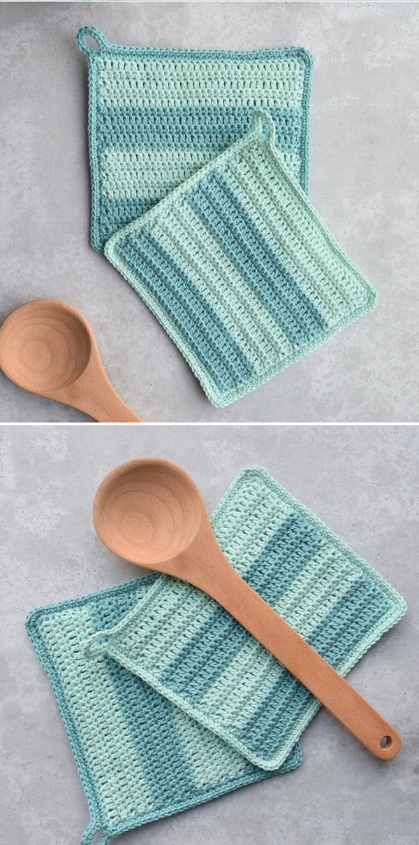 Mix and Match Potholders Free Crochet Pattern