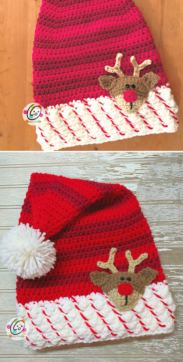 Santa’s Stocking Cap Free Crochet Pattern
