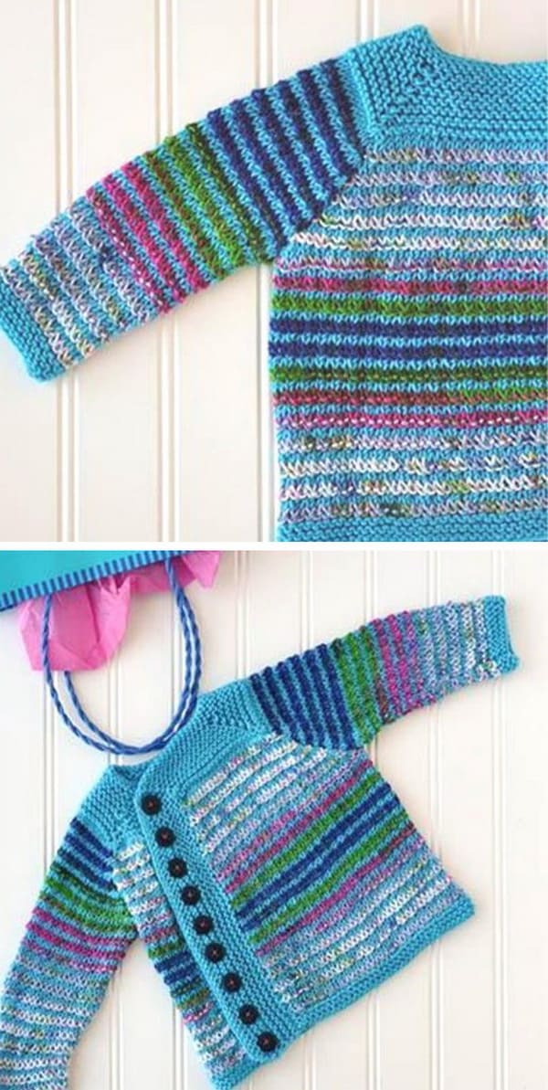Left of Center Cardi Free Knitting Pattern