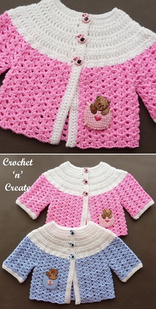 Baby Sweater Free Crochet Pattern